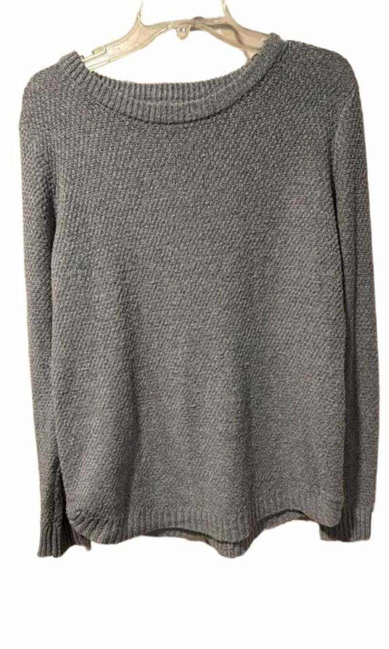 Pink Clover Gray Knit Pullover Sweater Size M